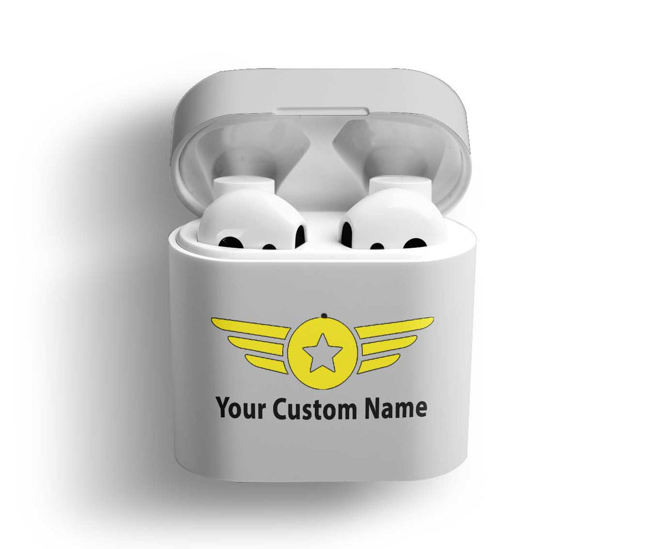 Custom Name (Badge 4) Designed AirPods Cases