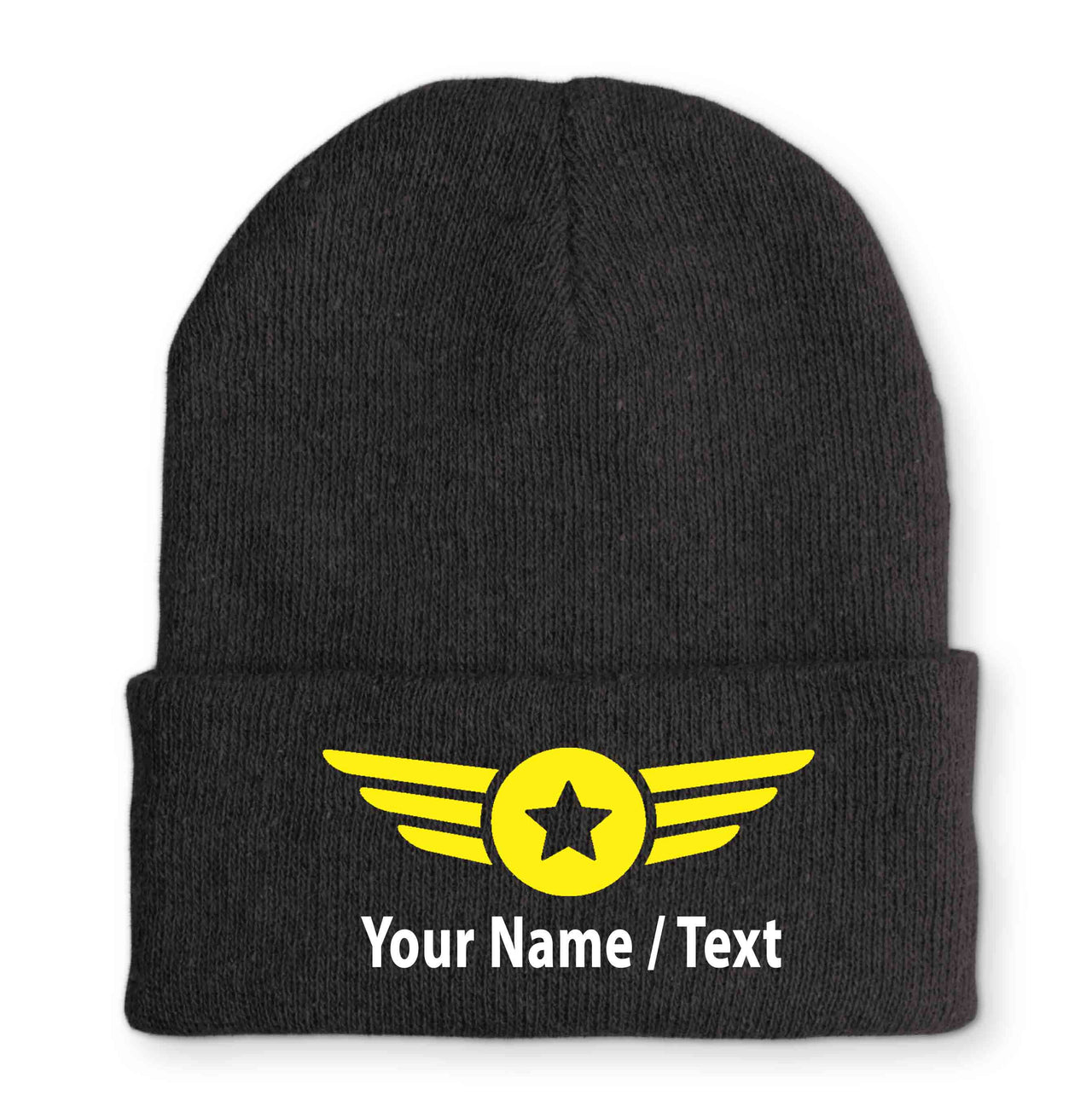 Custom Name & Badge (4) Embroidered Beanies