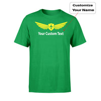 Thumbnail for Custom Name (2) & Badge Designed T-Shirts