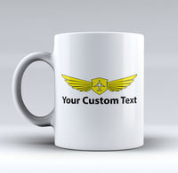 Thumbnail for Custom Name & Badge (2) Designed Mugs