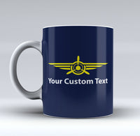 Thumbnail for Custom Name & Badge (3) Designed Mugs