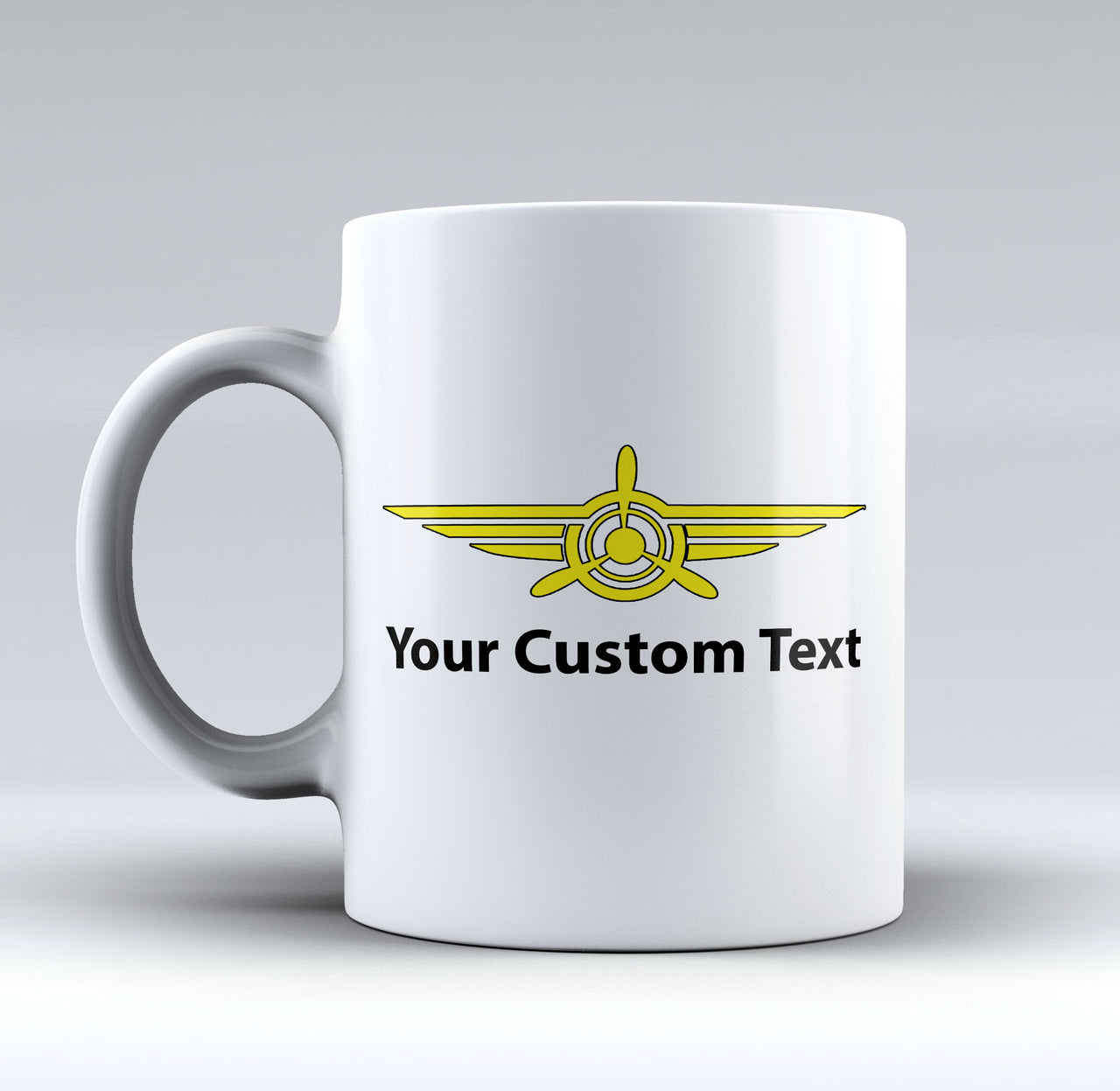 Custom Name & Badge (3) Designed Mugs
