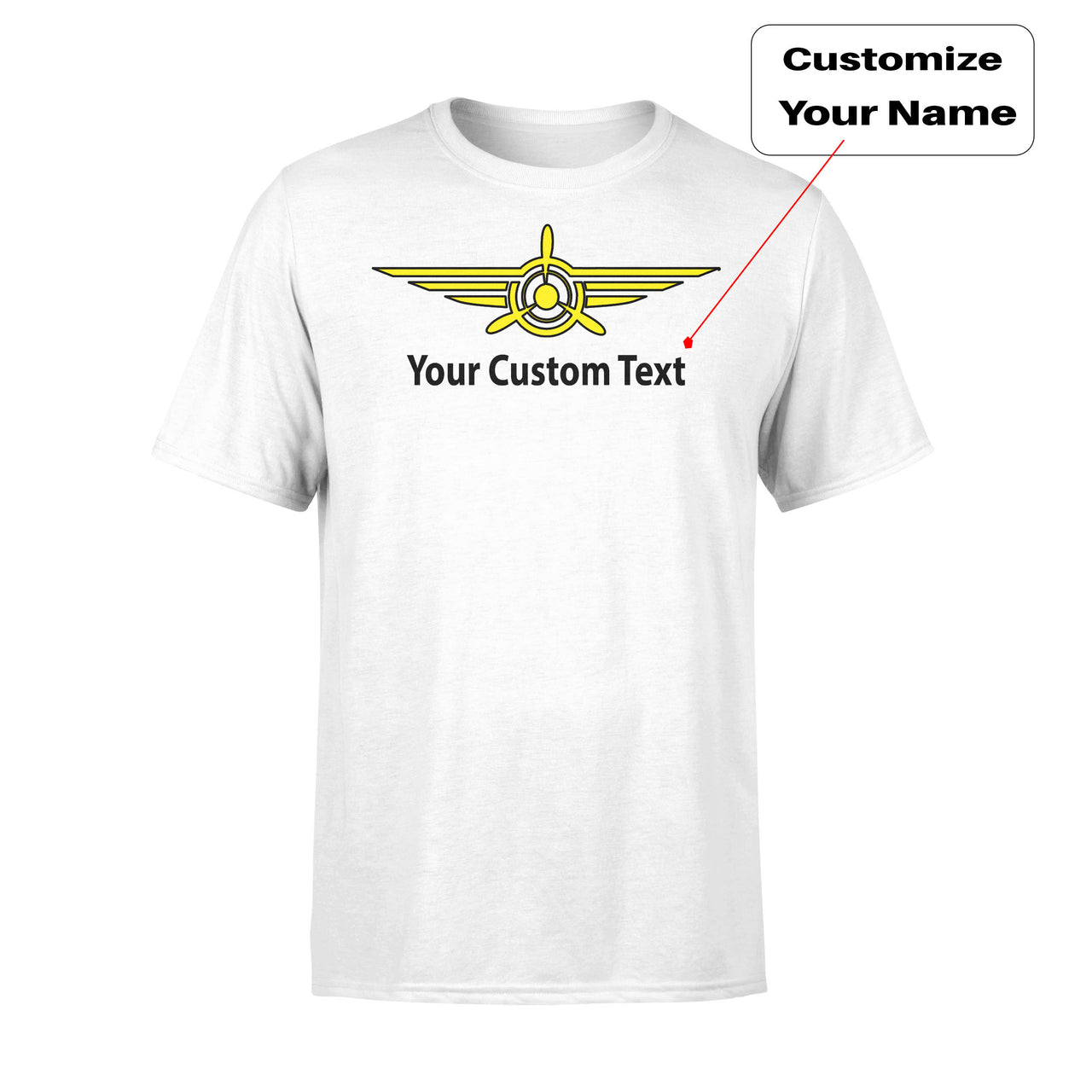 Custom Name (3) & Badge Designed T-Shirts