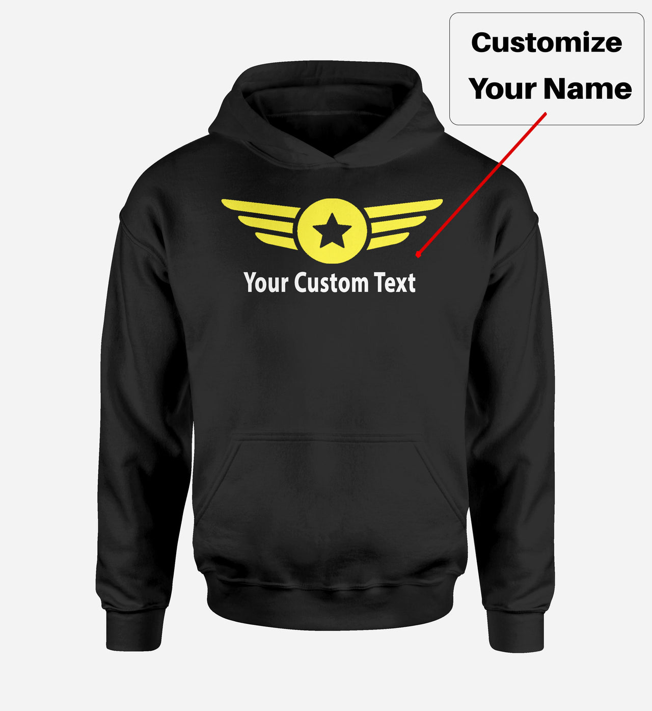 Custom Name & Badge (4) Designed Hoodies