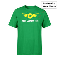 Thumbnail for Custom Name (4) & Badge Designed T-Shirts