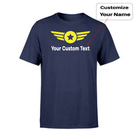 Thumbnail for Custom Name (4) & Badge Designed T-Shirts