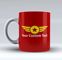 Thumbnail for Custom Name & Badge (4) Designed Mugs