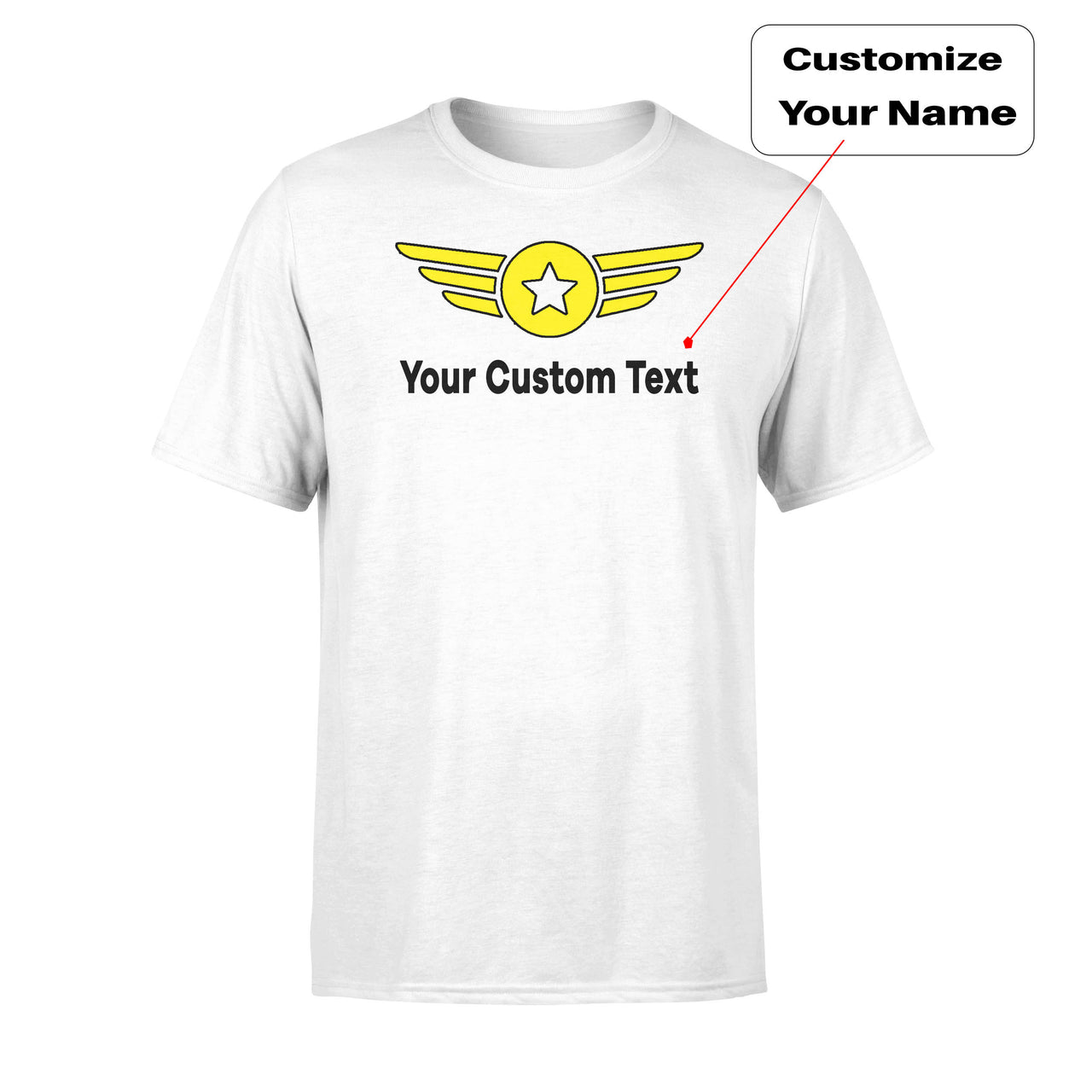 Custom Name (4) & Badge Designed T-Shirts