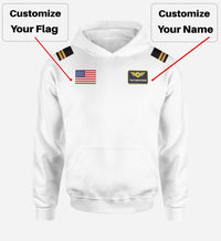 Thumbnail for Custom Name & Badge & Epualette Designed Hoodies