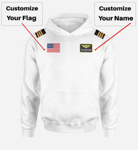 Thumbnail for Custom Name & Badge & Epualette Designed Hoodies