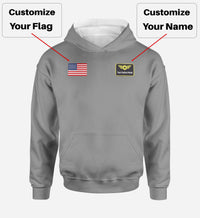 Thumbnail for Custom Name & Badge & Flag Designed Hoodies