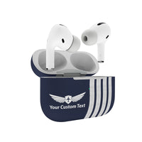 Thumbnail for Customizable Name & Special Silver Pilot Epaulettes Airpods 