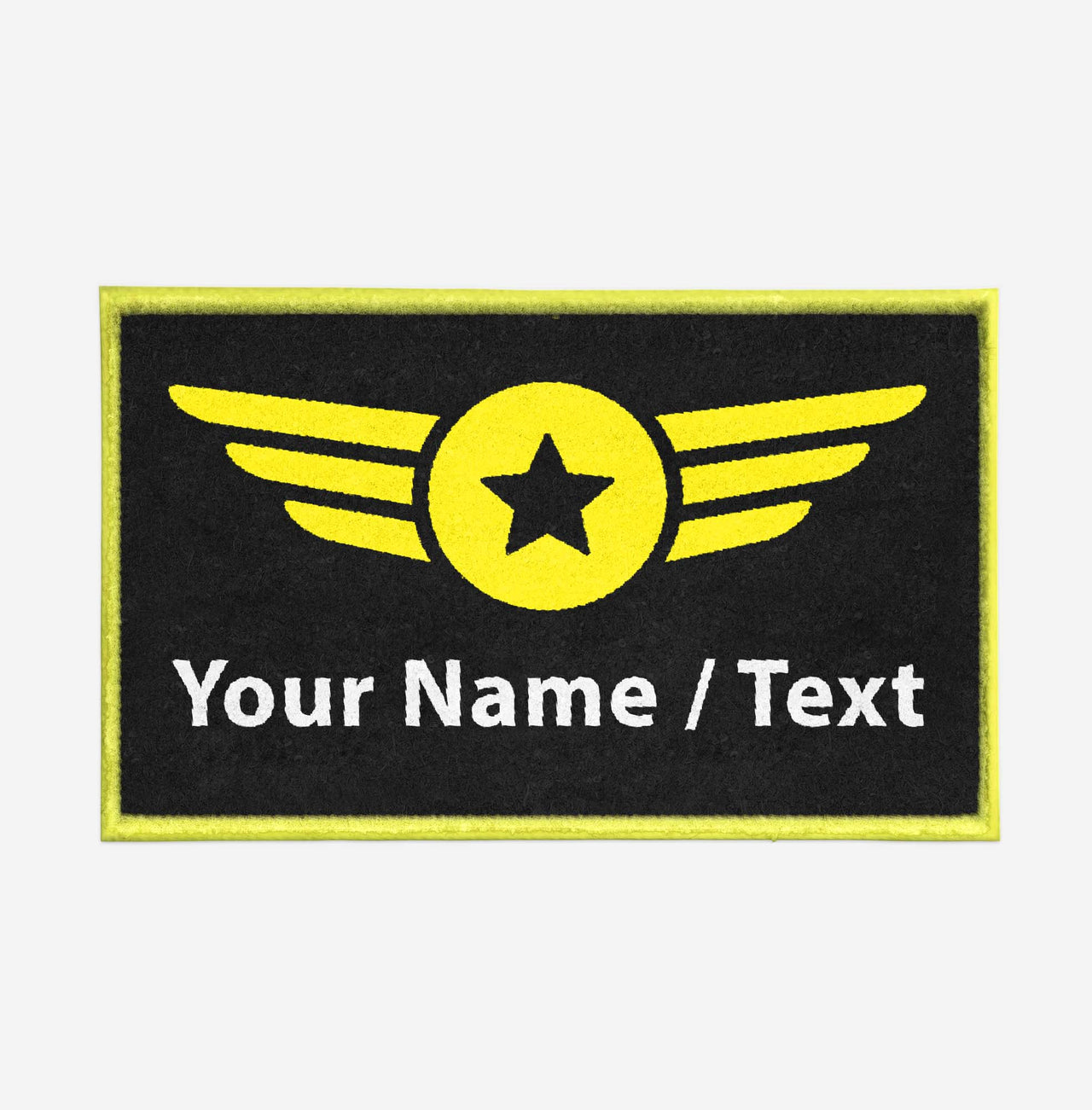 Customizable Name & "Special" Badge Designed Door Mats