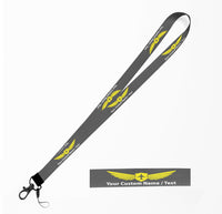 Thumbnail for Custom Name & Text (Badge 2) Designed Lanyard & ID Holders