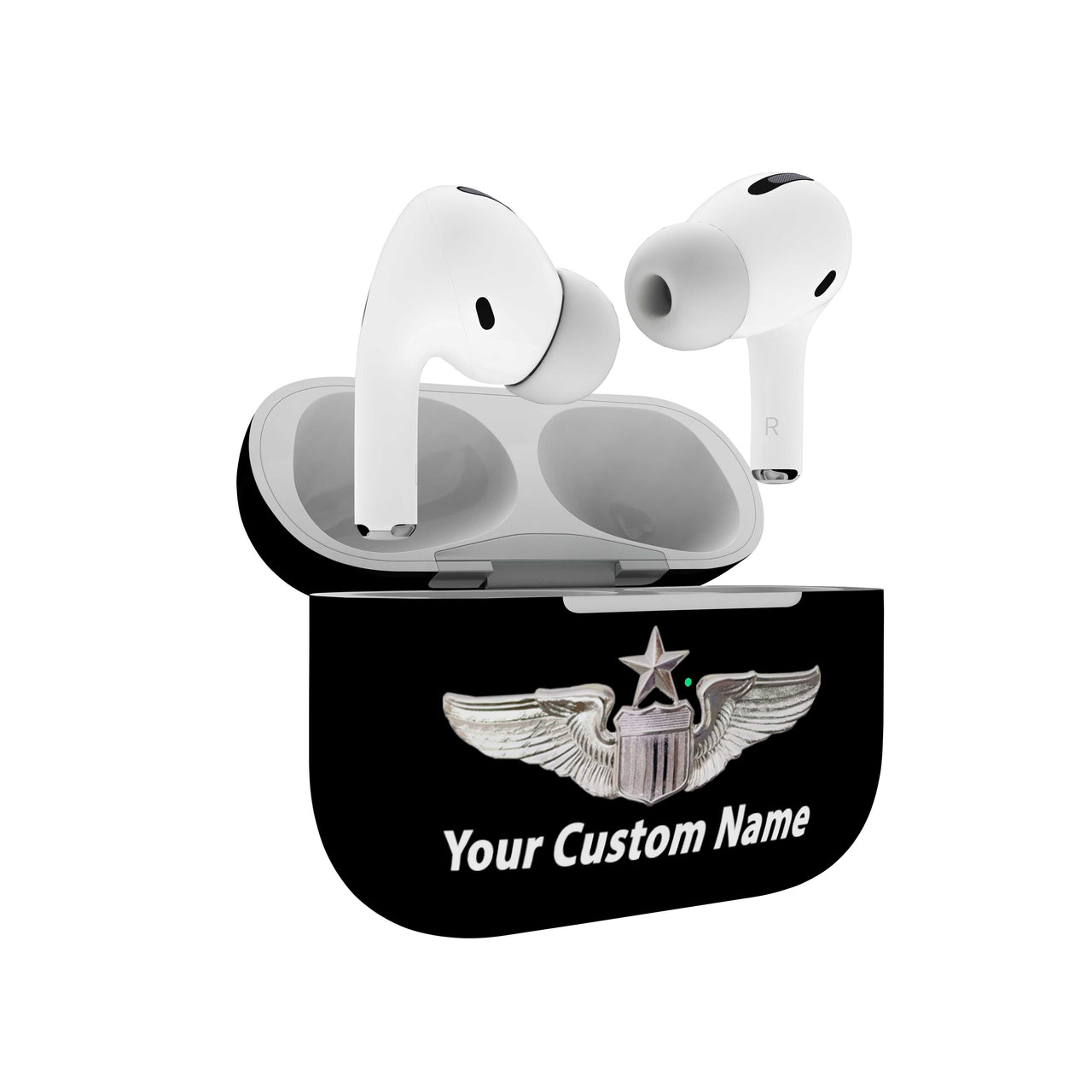 Custom Name (US Air Force & Star) Designed Airpods "Pro" Cases