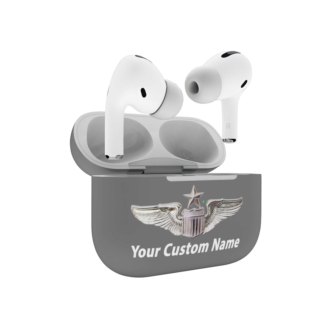 Custom Name (US Air Force & Star) Designed Airpods "Pro" Cases