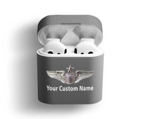 Thumbnail for Custom Name (US Air Force & Star) Designed AirPods Cases