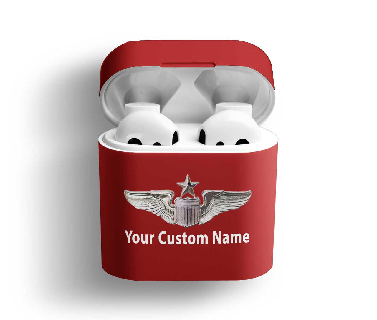 Custom Name (US Air Force & Star) Designed AirPods Cases