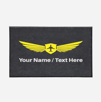 Thumbnail for Customizable Name & Badge Designed Door Mats Aviation Shop 