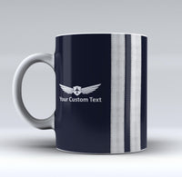 Thumbnail for Customizable Name & Special Silver Epaulettes Designed Mugs