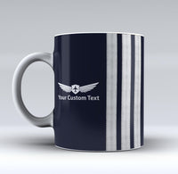Thumbnail for Customizable Name & Special Silver Epaulettes Designed Mugs