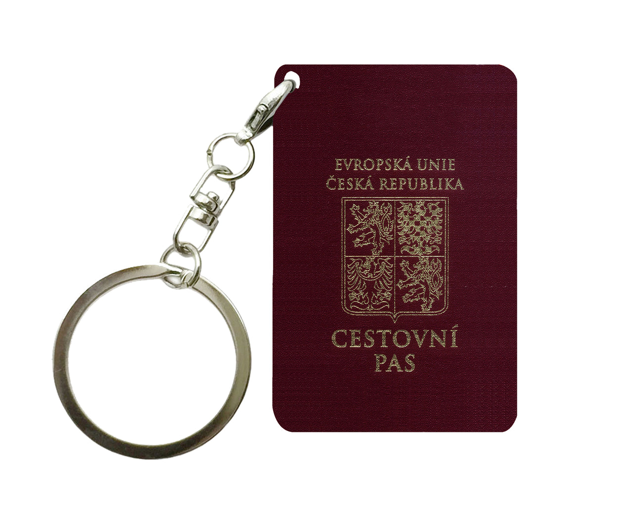 Czech Republic (Czechia) Passport Designed Key Chains
