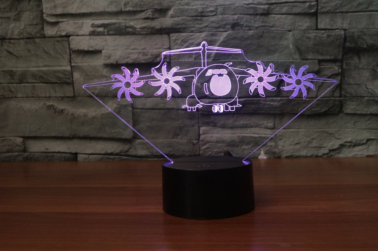 Very Detailed Airbus A400M Designed 3D Lamp Aviation Shop 