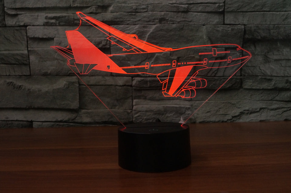 Turning Boeing 747 Designed 3D Lamp Aviation Shop 