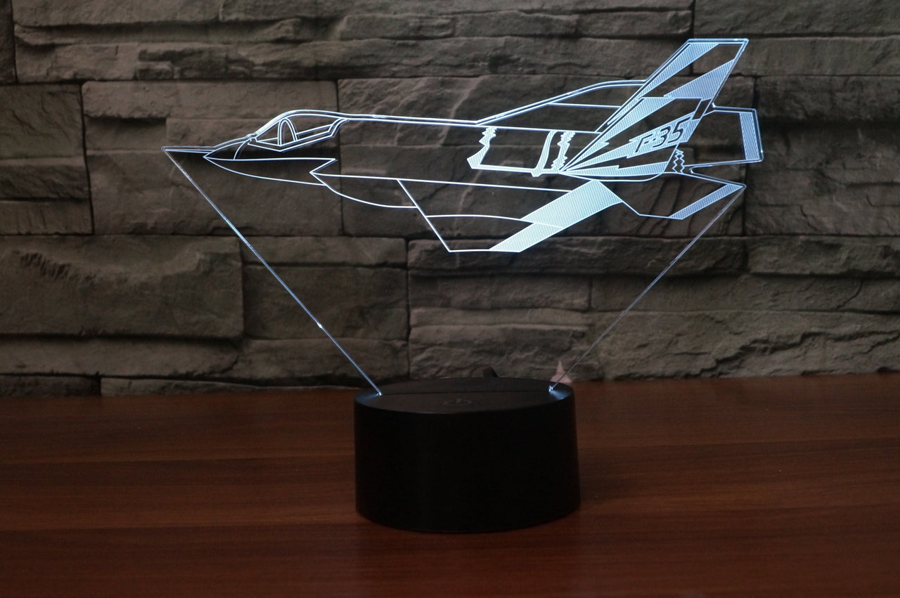 Cruising Fighting Falcon F35 Designed 3D Lamp Aviation Shop 