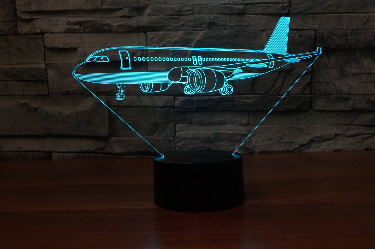 Very Detailed Airbus A320 Designed 3D Lamp Aviation Shop 
