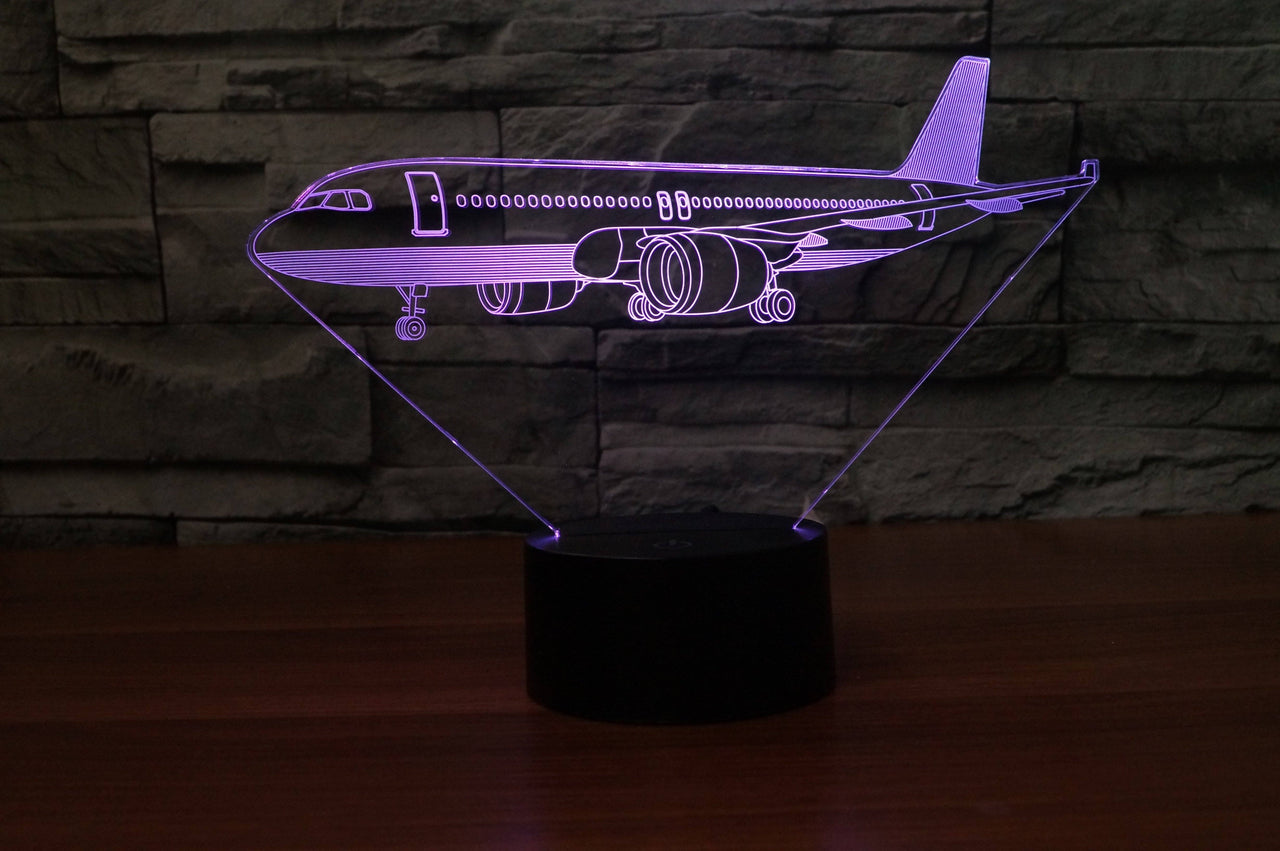 Very Detailed Airbus A320 Designed 3D Lamp Aviation Shop 