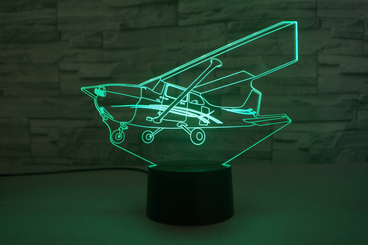 Cessna 172 Skyhawk Designed 3D Lamp Aviation Shop 
