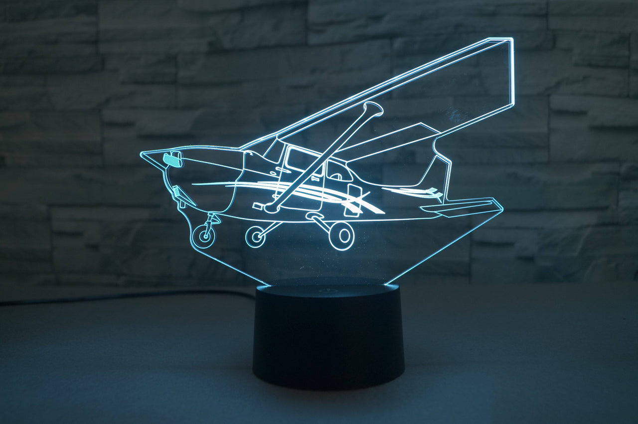Cessna 172 Skyhawk Designed 3D Lamp Aviation Shop 