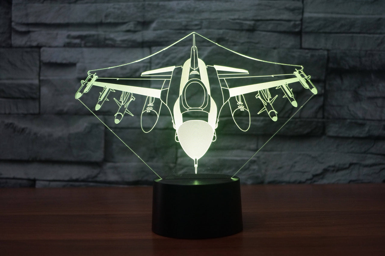 Fighting Falcon F16 Designed 3D Lamps Pilot Eyes Store 