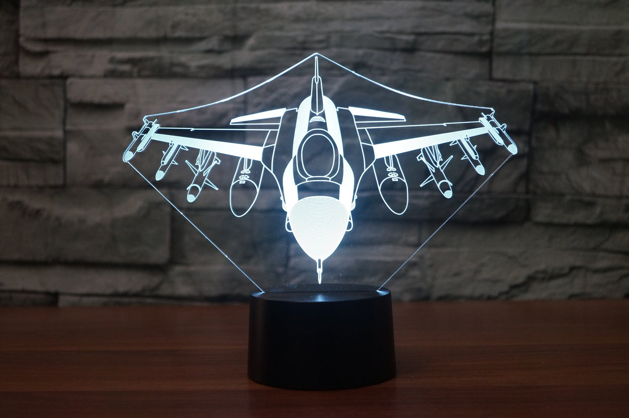 Fighting Falcon F16 Designed 3D Lamps Pilot Eyes Store 