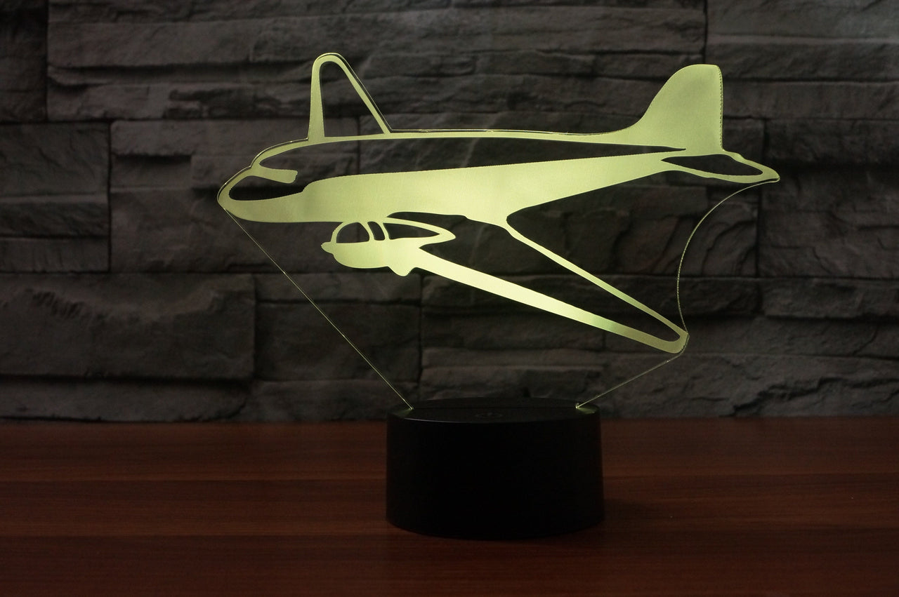 Old Style Airplane Designed 3D Lamps Pilot Eyes Store 