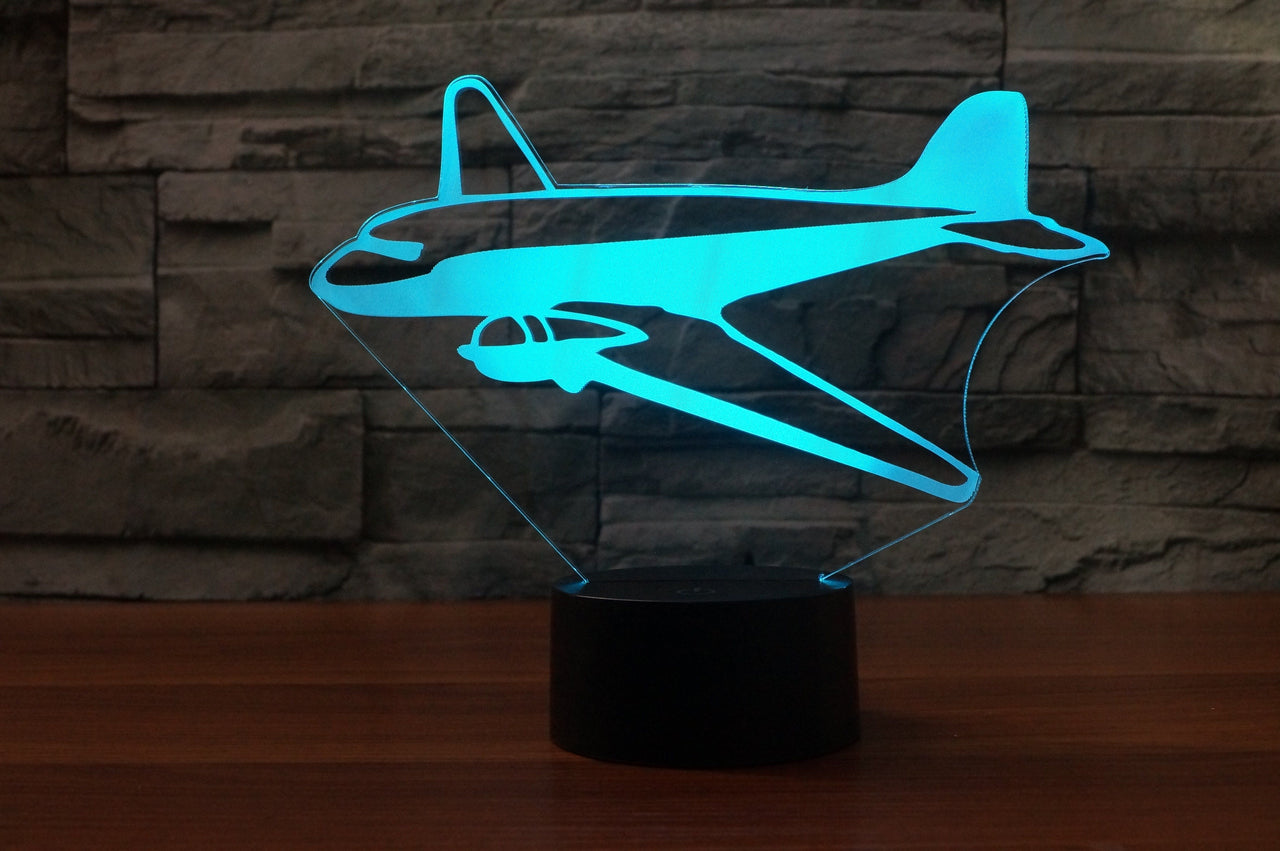 Old Style Airplane Designed 3D Lamps Pilot Eyes Store 