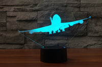 Thumbnail for Landing Boeing 747 Silhouette Designed 3D Lamps Pilot Eyes Store 