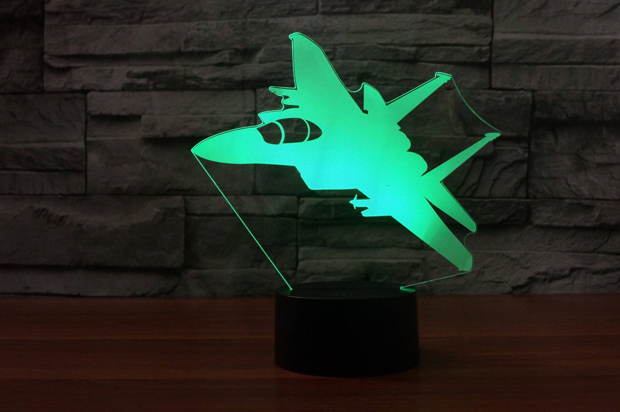 Cruising Military Jet Designed 3D Lamps Pilot Eyes Store 