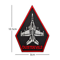 Thumbnail for Fighter Pilot (DUSTDEVILS) aviation design patch in embroidered fabric.