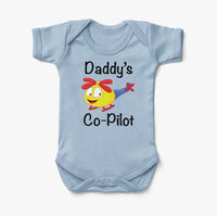 Thumbnail for Daddy's Co-Pilot (Helicopter) Designed Baby Bodysuits
