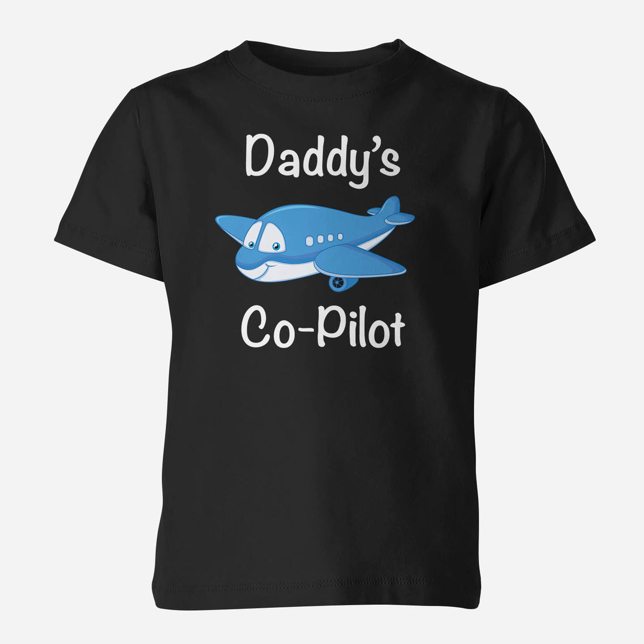 Daddy's Co-Pilot (Jet Airplane) Designed Children T-Shirts