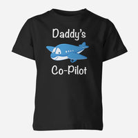Thumbnail for Daddy's Co-Pilot (Jet Airplane) Designed Children T-Shirts