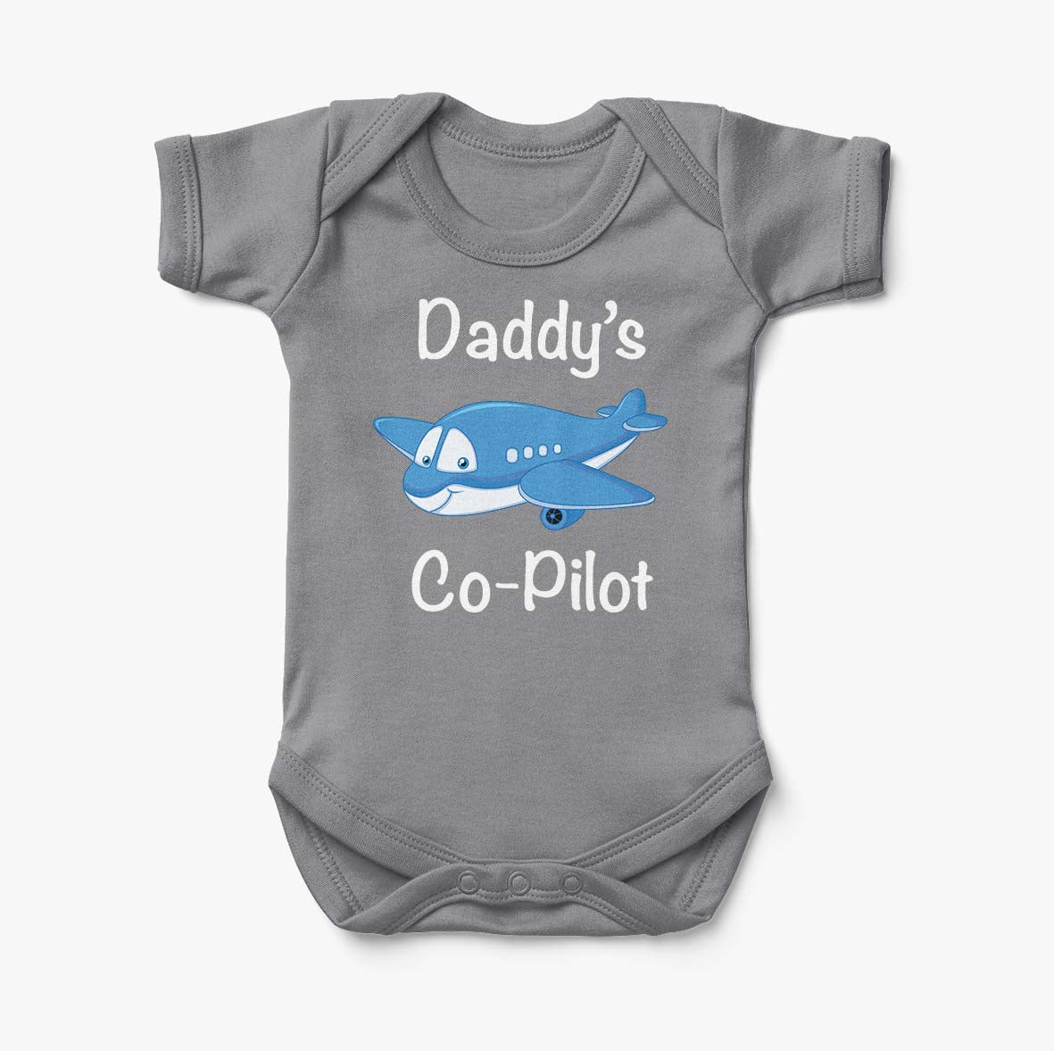 Daddy's Co-Pilot (Jet Airplane) Designed Baby Bodysuits