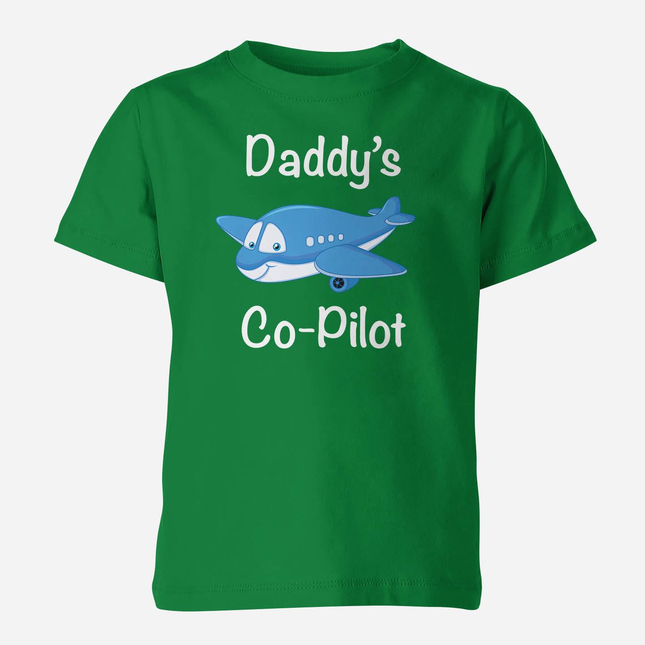 Daddy's Co-Pilot (Jet Airplane) Designed Children T-Shirts