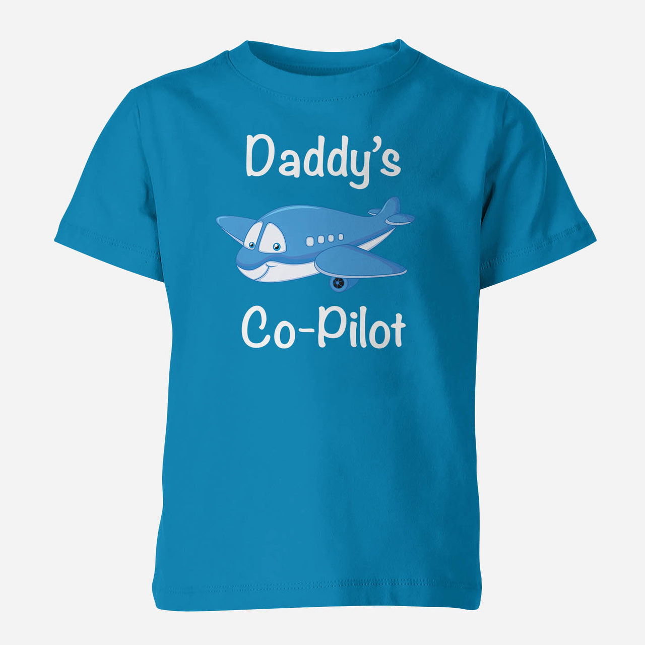 Daddy's Co-Pilot (Jet Airplane) Designed Children T-Shirts