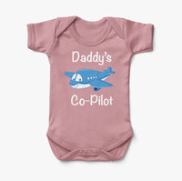 Thumbnail for Daddy's Co-Pilot (Jet Airplane) Designed Baby Bodysuits