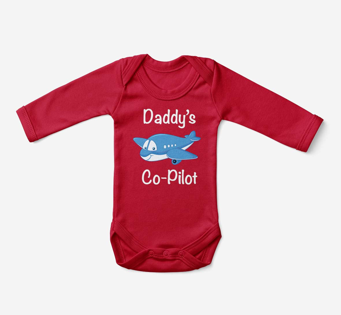 Daddy's Co-Pilot (Jet Airplane) Designed Baby Bodysuits