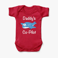 Thumbnail for Daddy's Co-Pilot (Jet Airplane) Designed Baby Bodysuits