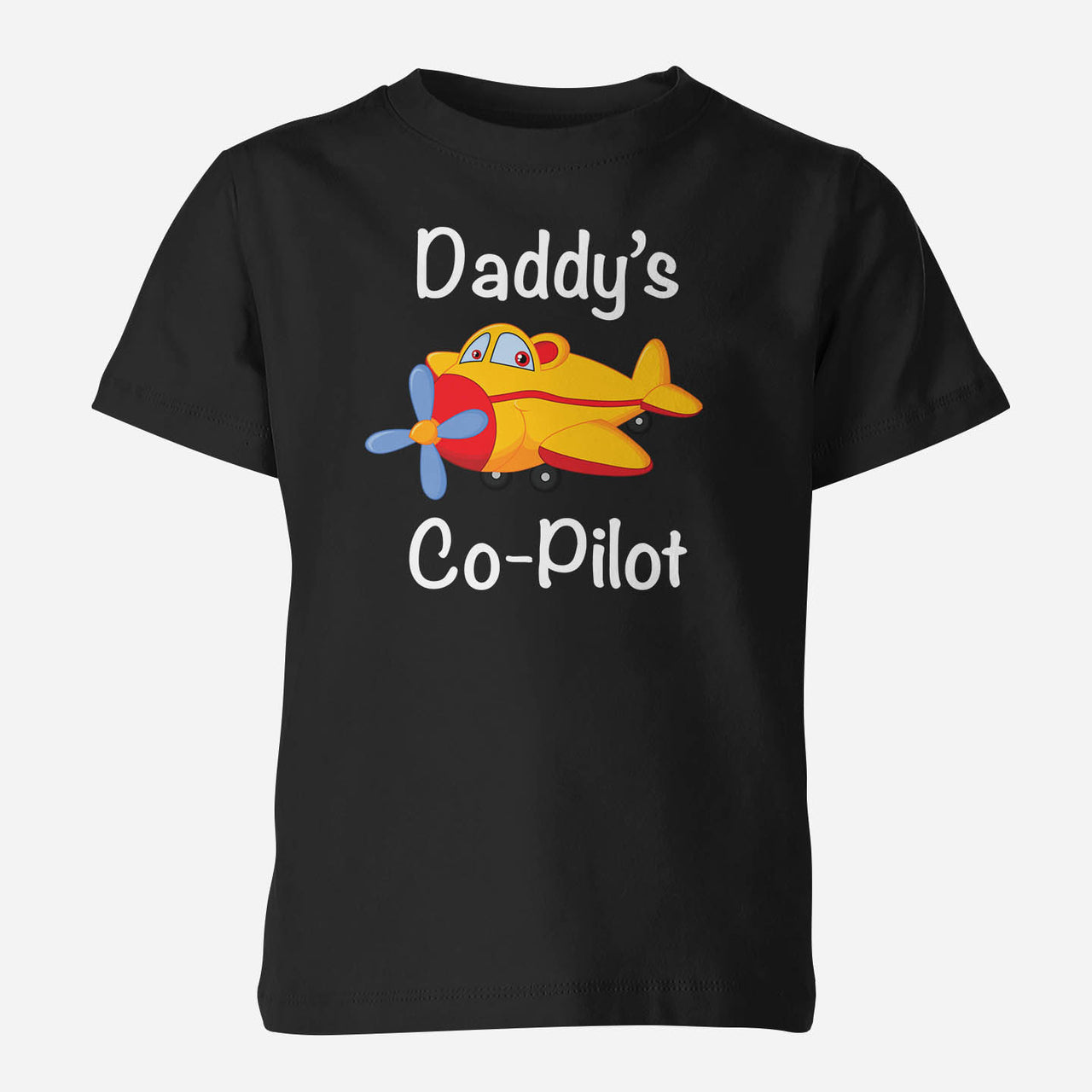 Daddy's Co-Pilot (Propeller1) Designed Children T-Shirts